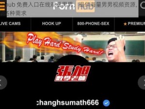 Pornhub 免费入口在线观看男男，提供海量男男视频资源，满足你的各种需求