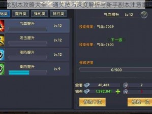 卧虎藏龙副本攻略大全：通关技巧深度解析与新手副本注意事项指南