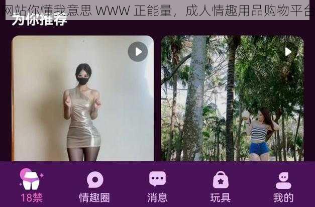 网站你懂我意思 WWW 正能量，成人情趣用品购物平台