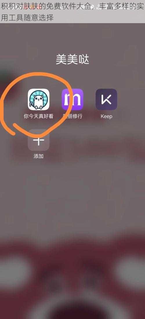 积积对肤肤的免费软件大全，丰富多样的实用工具随意选择