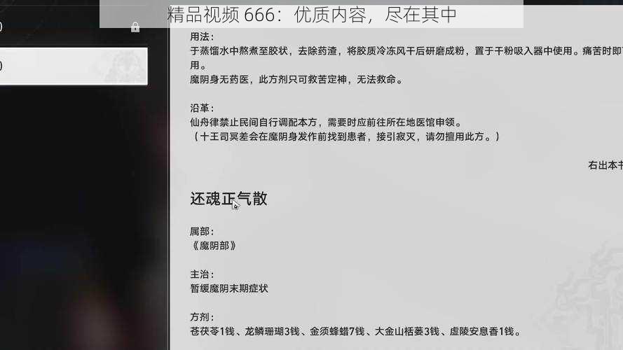 精品视频 666：优质内容，尽在其中