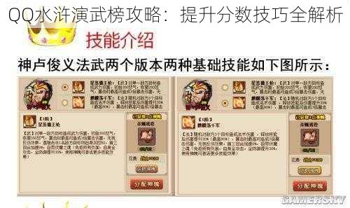 QQ水浒演武榜攻略：提升分数技巧全解析