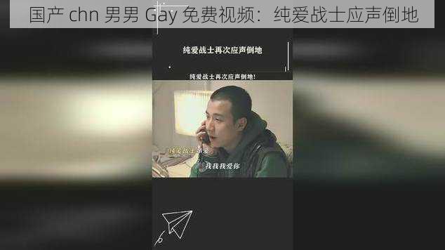 国产 chn 男男 Gay 免费视频：纯爱战士应声倒地