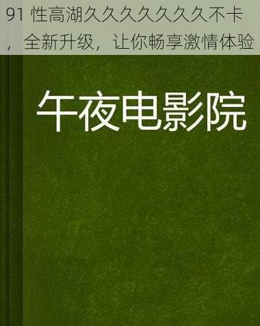 91 性高湖久久久久久久久不卡，全新升级，让你畅享激情体验