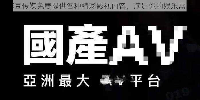 麻豆传媒免费提供各种精彩影视内容，满足你的娱乐需求